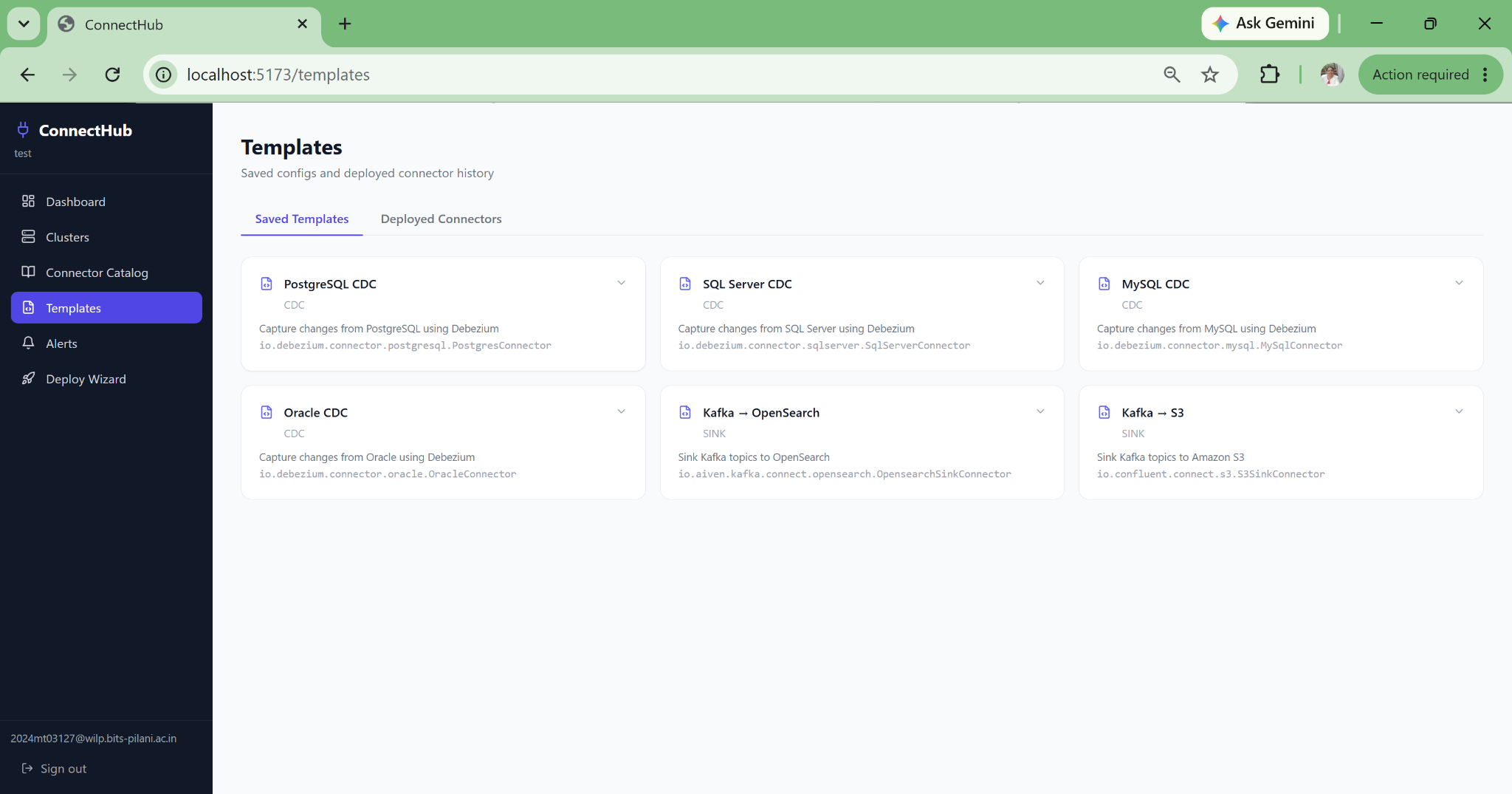 Sample connector configuration templates