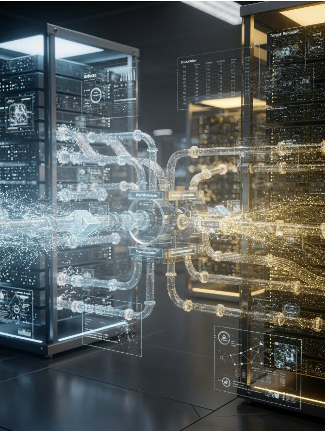 Data migration and processing pipelines